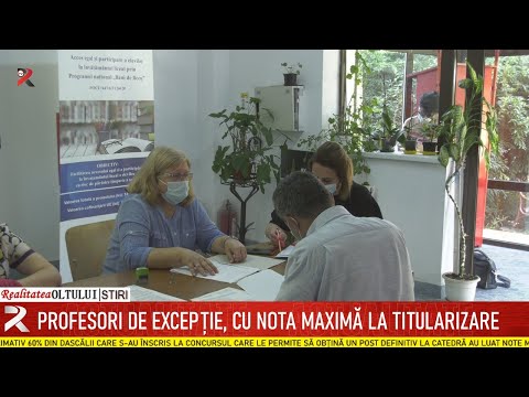 Profesori de excepție, cu nota maximă la Titularizare