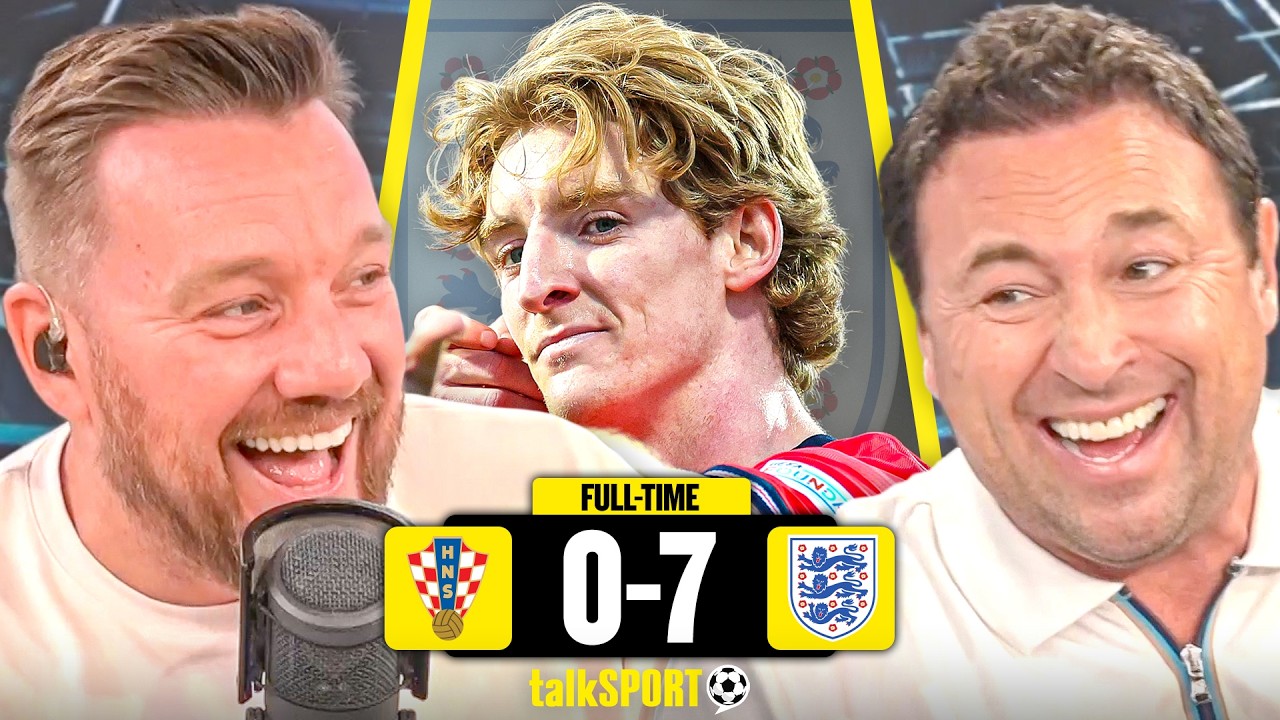 "LOOKS LIKE NEYMAR!" Jamie O'Hara HEAPS PRAISE on Anthony Gordon & England after 7-0 Victory!