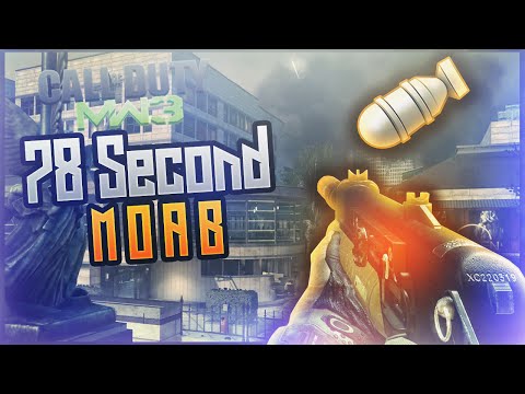 MW3: Fast Solo 78 Second PP90M1 MOAB on Arkaden! - (Modern Warfare 3 Fast MOAB)