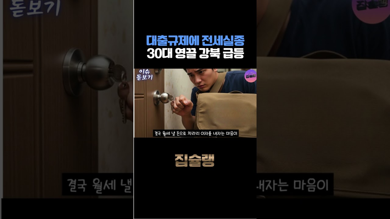 대출규제에 전세실종 30대 영끌 강북 급등