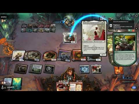 Fight with fire Kicked and Chandra, Hope's beacon Combo Mtg Arena