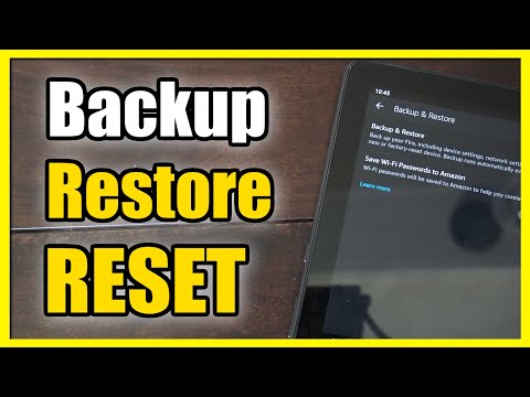 How to Backup and Restore then RESET FIRE HD 10 Tablet (Fast Method)