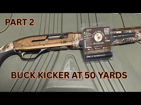 Buckshot Pattern Testing With Buck kicker choke (Browning Maxus 2) PT 2
