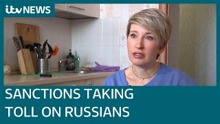 Russian citizens starting to feel squeeze of sanctions | ITV News