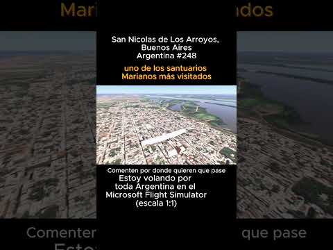 San Nicolas de los Arroyos, Buenos Aires desde el Microsoft Flight Simulator#sannicolasdelosarroyos