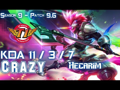 SKT Crazy HECARIM vs JAYCE Top - Patch 9.6 KR Ranked