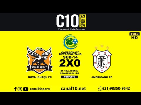 Nova Iguaçu 2 x 0 Americano (sub-14) Campeonato Metropolitano