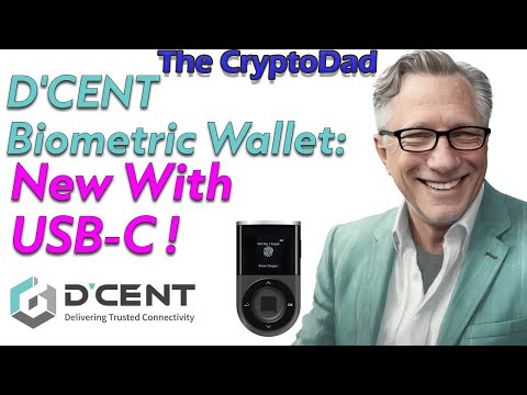 D'CENT Biometric Wallet: Unboxing, Setup, & Crypto Transfers (New USB-C)