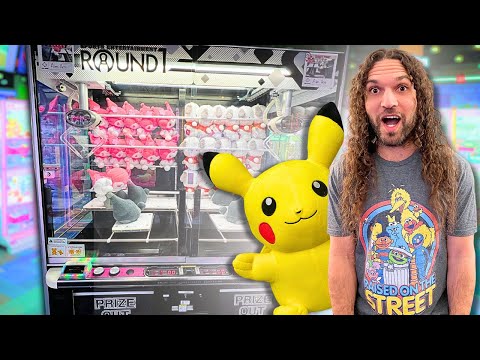 Skill Crane Game Setups & One-Play WINS at Round1!