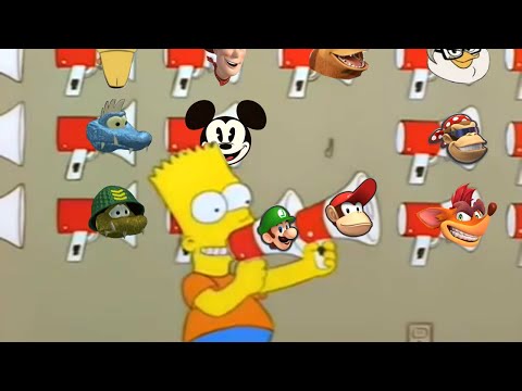 Bart's Megaphone Testing (DisneyNintendoMan309 Crossover)