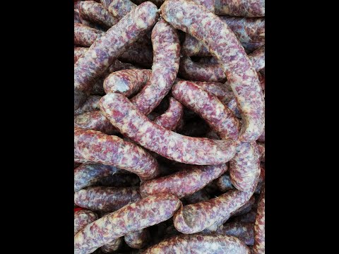 Raw Polish sausage. DIY.