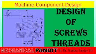 51 Concept of Screw Threads and Design Parameters