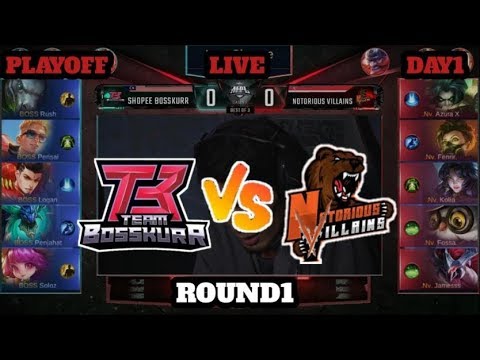 MOBILE LEGENDS MPL MY SG S4 PLAYOFFS SHOPEE BOSSKUR VS NOTORIOUS ROUND1