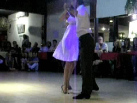  Dante Sanchez  and  Angelica Avalos  are  dancing  to  the  tango  "  Charamusca  "