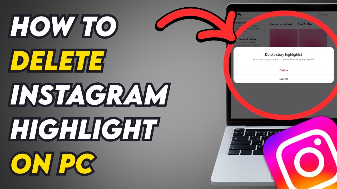 How To Delete Your Highlight On Instagram On PC (New Trick)