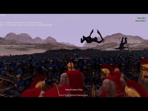 10,000 Spartans (Attack) vs 10,000 ChineseSoldiers Swordss (Attack)