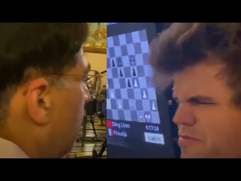 Magnus Carlsen and Vishy Anand Quickly Analyze Candidates Games When They Meet