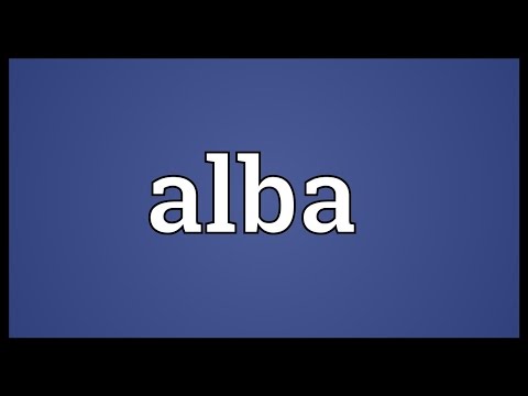 Alba Meaning