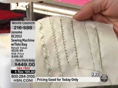 Janome DC2012 Sewing Machine with Tote Bag