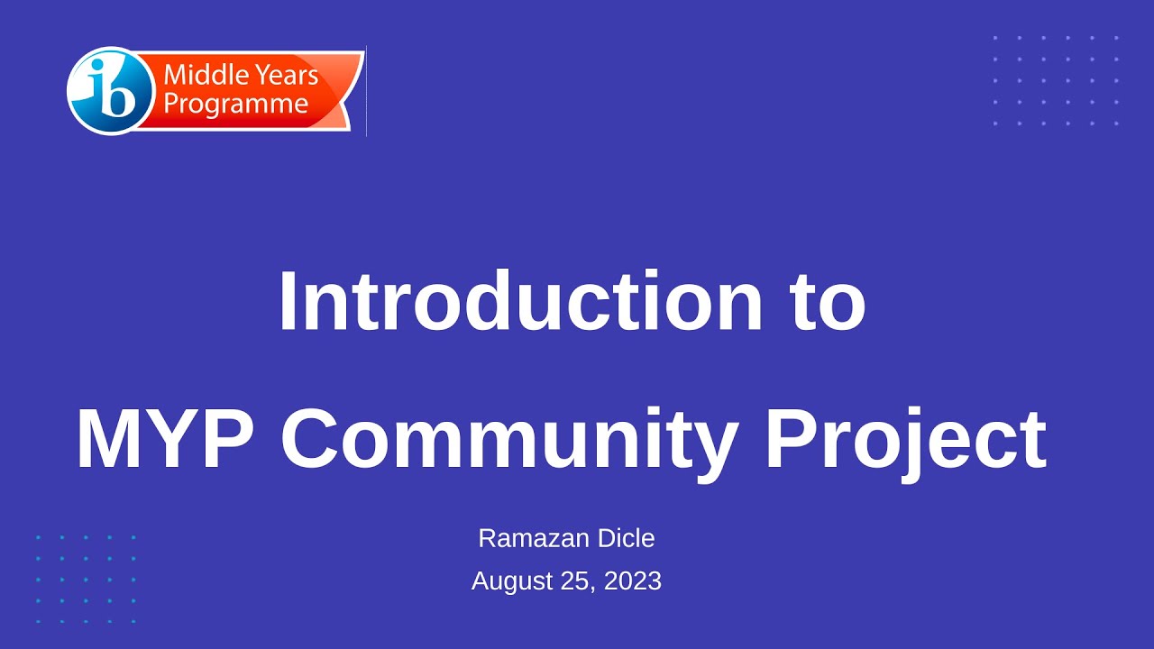 MYP Community Project