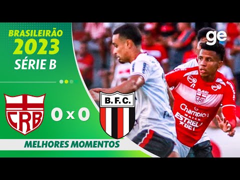 Gols e lances de CRB x Botafogo-SP