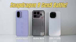 Snapdragon 8 Gen 5 Showdown! Realme Neo 8 vs OnePlus Ace 6T vs iQOO Z11 Turbo ⚡| Price in UK
