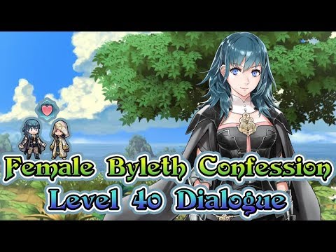 [Fire Emblem Heroes] Female Byleth Confession | Level 40 Dialogue