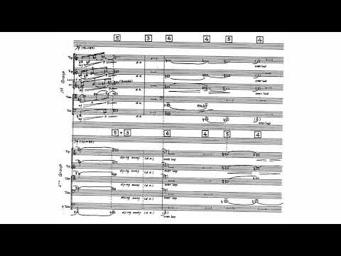 Toru Takemitsu - Garden Rain for Brass Ensemble (1974) [Score-Video]