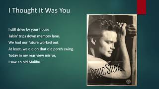 Doug Stone - I Thought It Was You