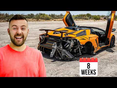 I REBUILT A DESTROYED LAMBORGHINI AVENTADOR SV IN 8 WEEKS
