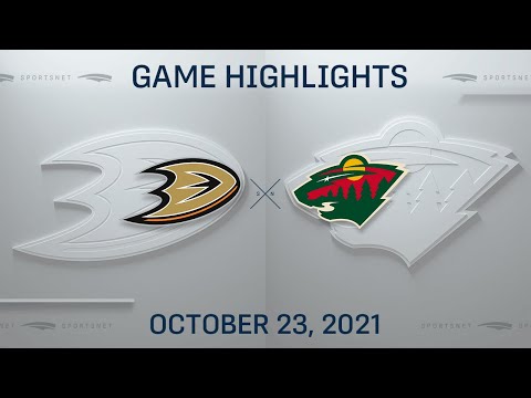 NHL Highlights | Ducks vs. Wild - Oct. 23, 2021