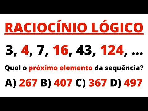 📚 SEQUÊNCIA LÓGICA | RACIOCÍNIO LÓGICO