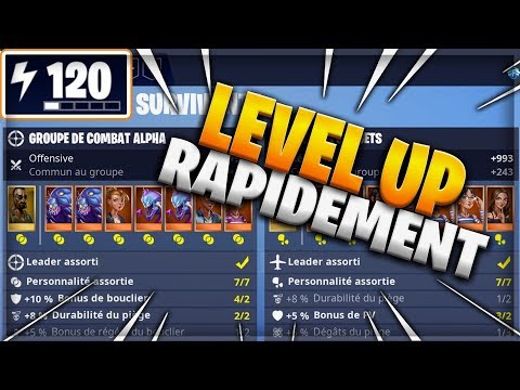 Comment Vite Monter De Niveau Fortnite Sauver Le Monde - 