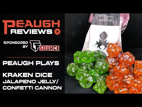 Peaugh Plays: Kraken Dice JALAPENO JELLY and CONFETTI CANNON