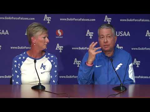 Air Force Men's Basketball Coach Dave Pilipovich and wife Kelly Presser Oct 24