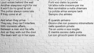 Tracy Chapman - BEHIND THE WALL testo traduzione