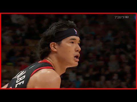 Yuta Watanabe Hits the Corner 3-Pointer | Raptors vs Knicks | Dec 10, 2021 | 21-22 Season