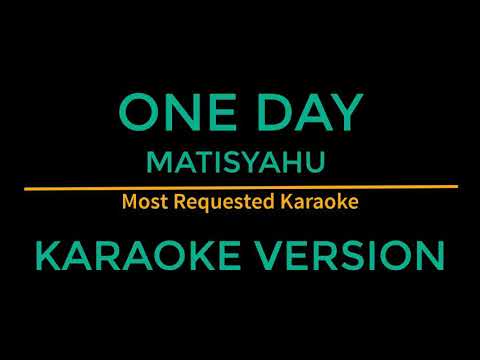 Matisyahu - One Day (Karaoke) [Free to Download]