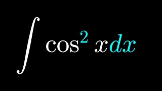 Integral cos^2x dx