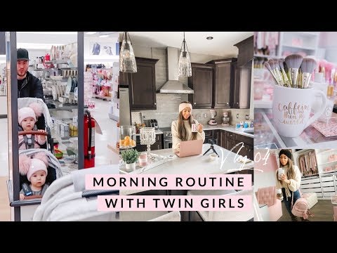 MORNING ROUTINE WITH TWINS! VLOG 04💕🌞