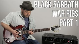 Black Sabbath &quot;War Pigs&quot; Guitar Lesson Part 1 (Intro, Verse, Chorus)
