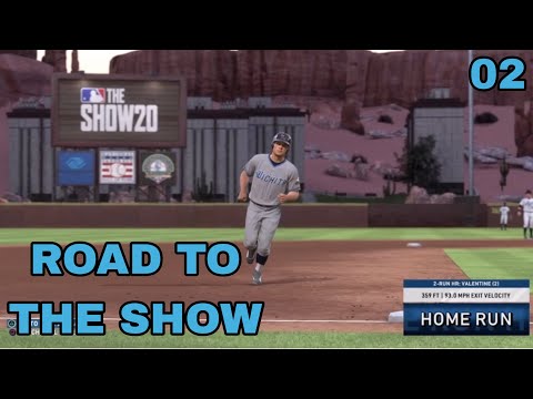 MLB 20 Road to the Show Episode 02 - First Professional Home-run