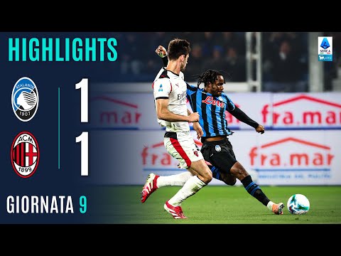 Video highlights della Atalanta vs Milan (1 a 1) - Giornata 9 - Fantacalcio e fantamedie