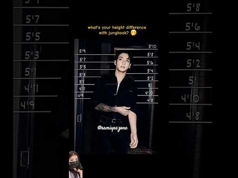 Your height difference with jk ?👀💜 subscribe #bts #jungkook #rm #jin #suga #jhope #jimin #V #jk #yt