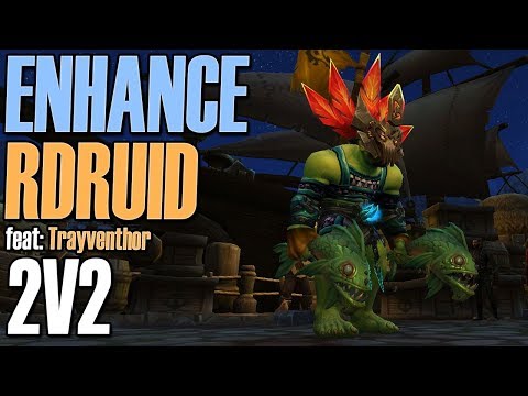 😈Strength of Earth - Enhance Shaman PvP 2v2 Arena (WoW BFA 8.0.1)