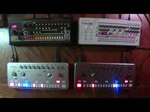 TR-08 TR-09 TT-78 TT-606 - Live Drum Machine Jam - 2018-07-14