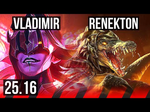 VLADIMIR vs RENEKTON (TOP) | 5/1/10, 2300+ games | KR Master | 25.16