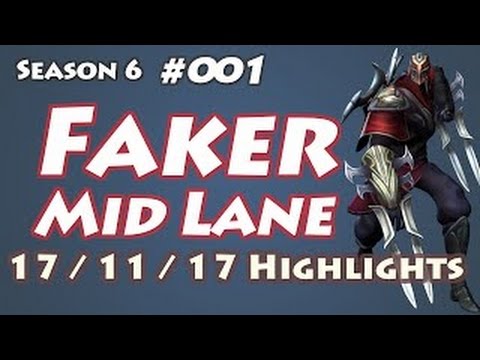 SKT T1 Faker - Zed vs Viktor - Mid - "KR" SoloQueue Replay Highlights