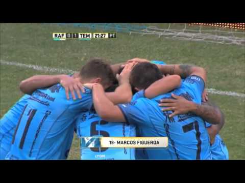 Gol de Figueroa. Rafaela 0 - Temperley 1. Fecha 4. Primera División 2016