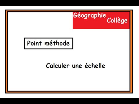 Géo - Utiliser une échelle
